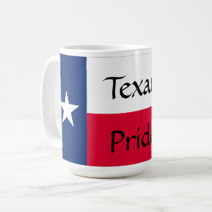 Mug Fierté texane, Drapeau du Texas avec Bluebonnets,