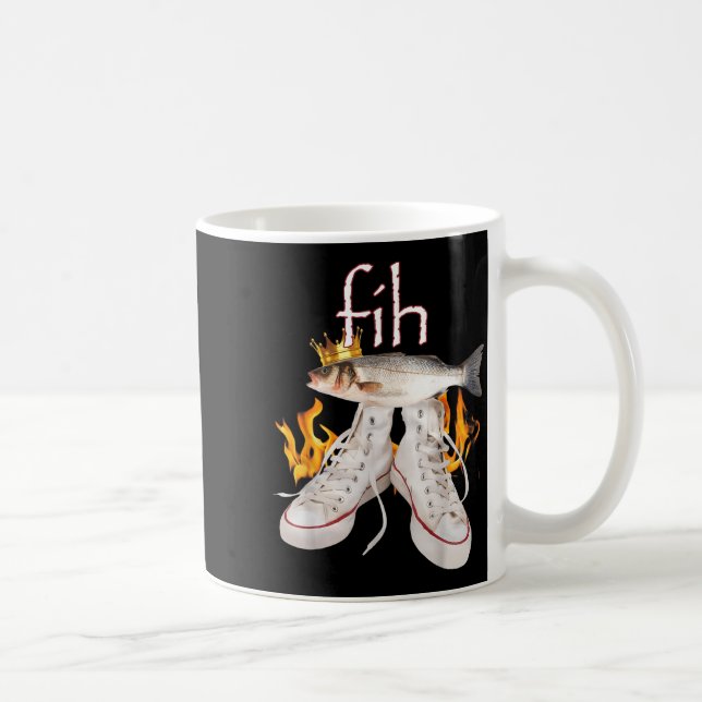 Mug Fih Scute Ss Cute Sss Fish Funny Misspelled Fish M (Droite)