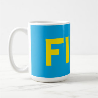 Mug FIKA Bold Jaune et bleu