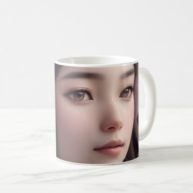 Mug Fille adorée en fleurs de cerisier (Devant droit)