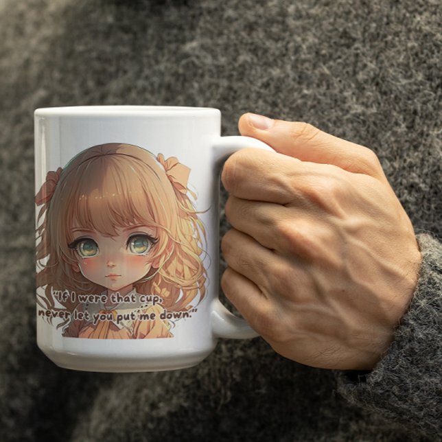 Mug Fille Anime Adorable (Créateur téléchargé)
