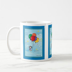 Mug Fille avec ballons - Enfants Art pour CHOC