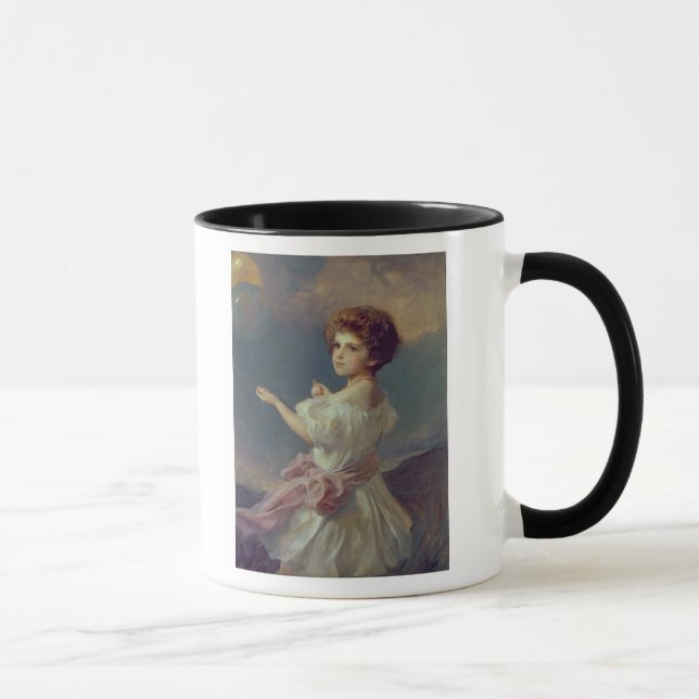 Mug Fille avec des ballons (Droite)