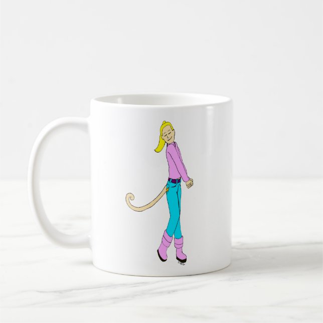 Mug fille avec une queue (Gauche)