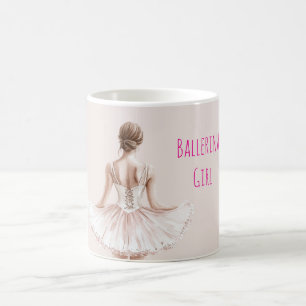 Mug Fille Ballerine Rose Pâle