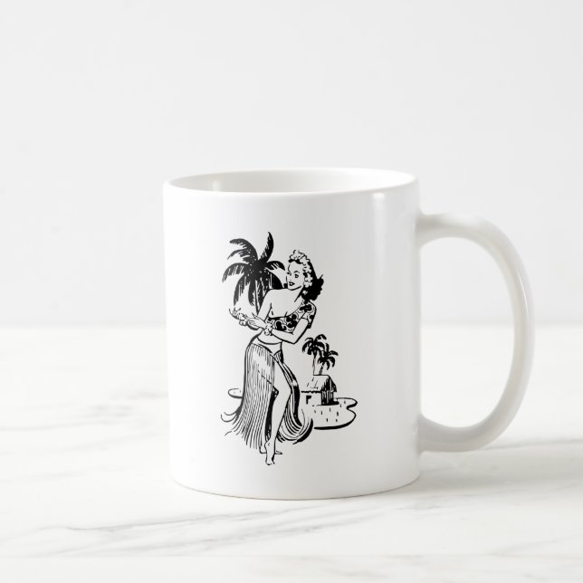 Mug Fille de danse polynésienne (Droite)