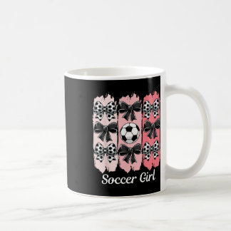 Mug Fille de football mignonne Coquette Bow Fille de f