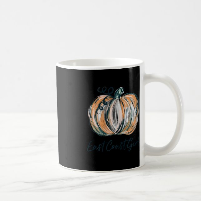 Mug Fille de la côte Est Citrouille d'aquarelle Automn (Droite)