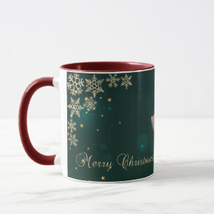 Mug Fille de Noël Vintage, Snowflakes