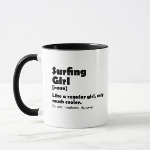 Mug Fille de surf Définition drôle Surfeuse Femmes Fil
