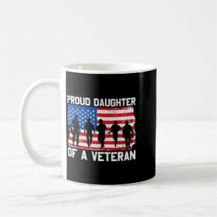 Mug Fille de vétéran de la fête du souvenir patriotiqu