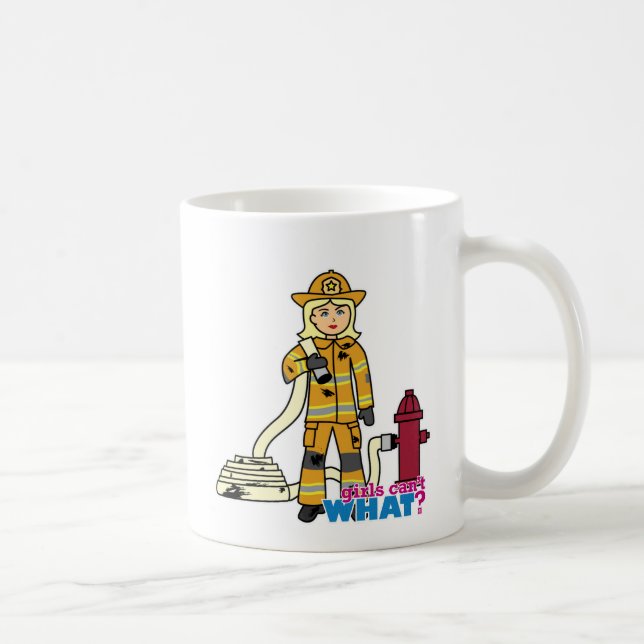 Mug Fille des pompiers - Blonde (Droite)