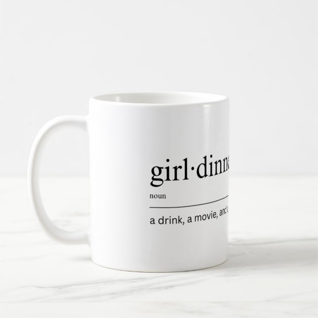 Mug fille dîner muette (Gauche)