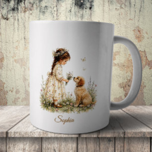 Mug Fille et chiot
