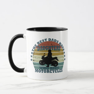 Mug Fille fait de la moto joyeuse fête des pères