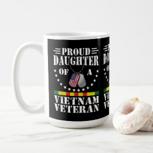 Mug Fille fière d'un vétéran du Vietnam Cadeau patriot