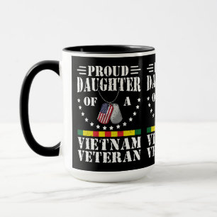 Mug Fille fière d'un vétéran du Vietnam Cadeau patriot