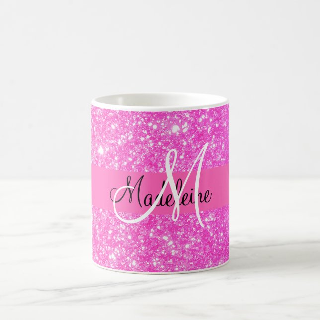 Mug Fille glamour Parties scintillant rose chaud (Centre)