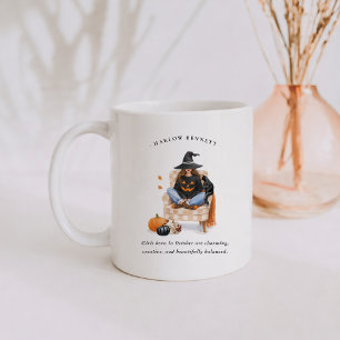 Mug Fille née en octobre   Monogramme 