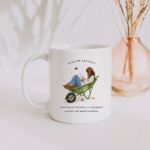 Mug Fille née en septembre   Monogramme 