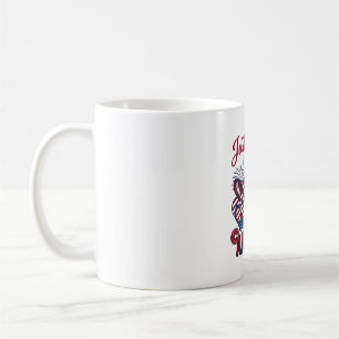 Mug Fille patriotique America Eté Vintage T-Shirt Desi