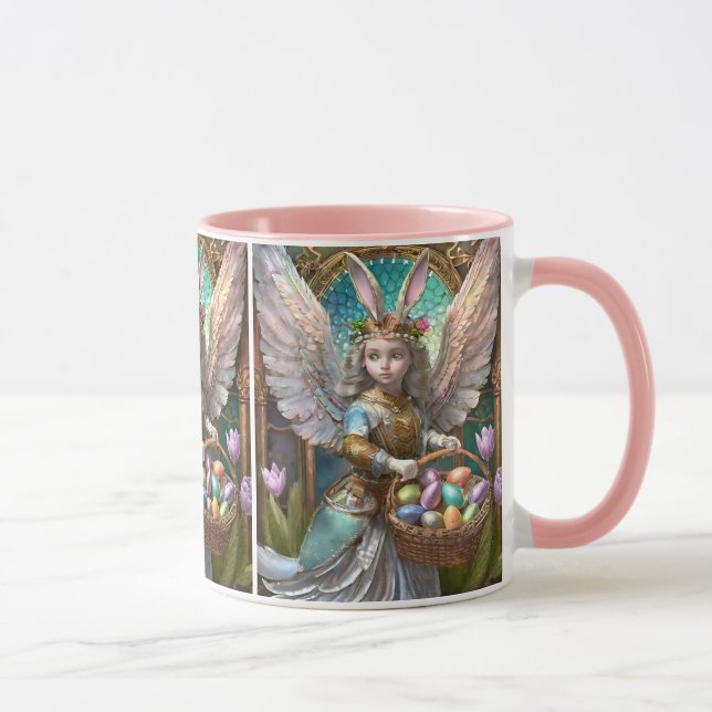 Mug Fille portant le costume de lapin de Pâques (Droite)