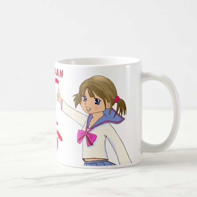 Mug FILLE ROUGE de Fuku MOE de sérums d'ICHIBAN (Droite)