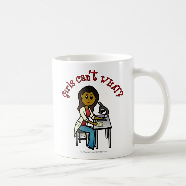 Mug Fille scientifique noire (Droite)