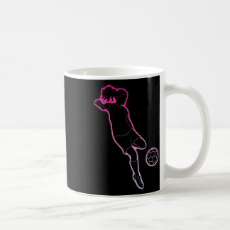 Mug Fille silhouette de football Footbyller joueuse de