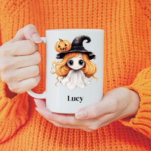 Mug Fille sorcière Halloween personnalisée