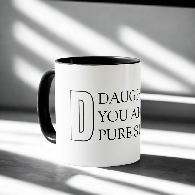 Mug Fille Typographie Simple (Créateur téléchargé)