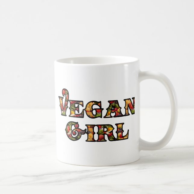 Mug Fille végétalienne (Droite)