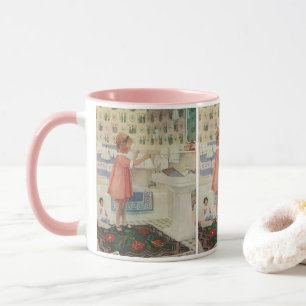 Mug Fille vintage, Lave-linge Linge