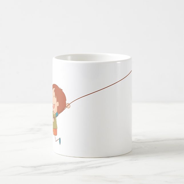Mug Fille Volant Un Cerf-volant (Créateur téléchargé)