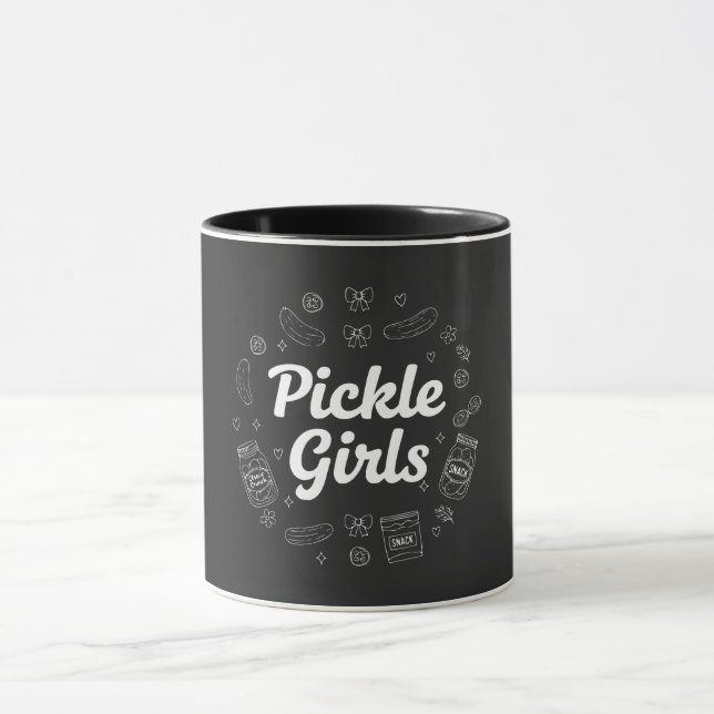 Mug Filles Cornichons, Conception de citation d'amant (Centre)