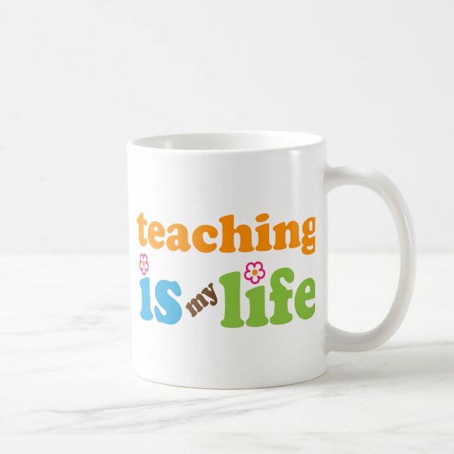 Mug Filles de cadeau de professeur (Droite)