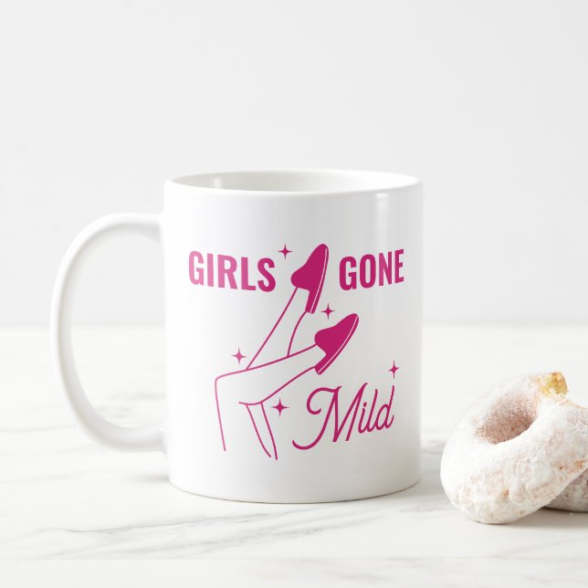 Mug Filles Devenues Douces Spa Rose Enterrement de Vie (Avec donut)