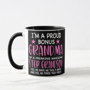 Mug Filles Je suis fière bonification grand-mère pas p