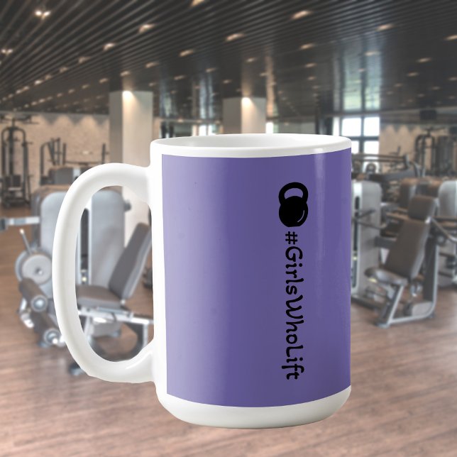 Mug #Filles qui lèvent la Boug Kettlebell (Créateur téléchargé)