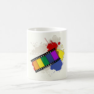 Mug Filmstrip Pop Art Arc-en-Ciel Coloré