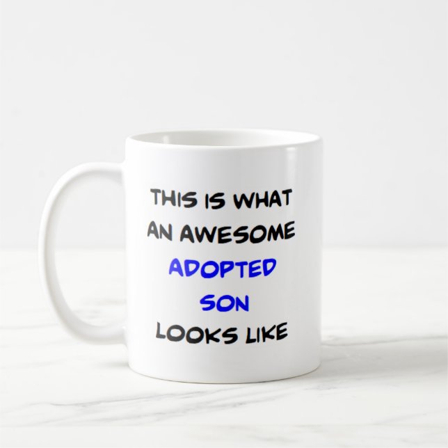 Mug fils adopté, génial (Gauche)