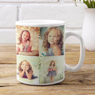 Mug Filtre Lumineux Personnalisé 10 Photo Collage Fami