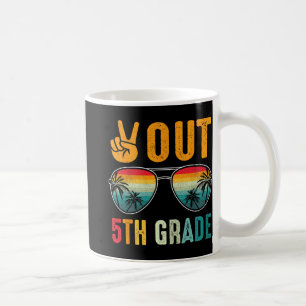 Mug Fin 5e année Rétro Graduation Dernier jour de l'éc