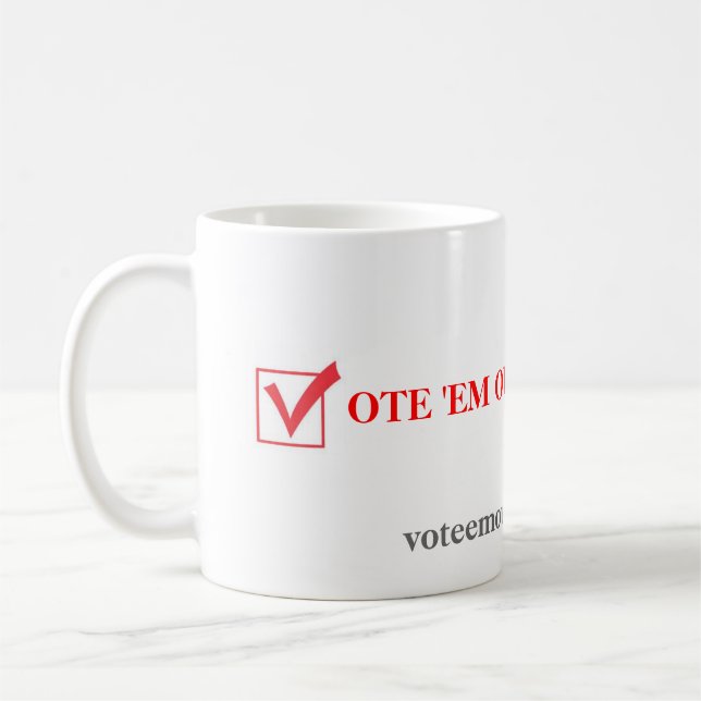 Mug Fin de support 2012 de vote (Gauche)