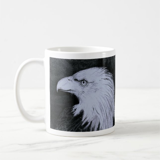 Mug FinerArt Bald Eagle par Linda Wagner (Gauche)