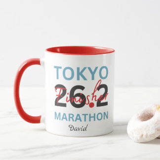 Mug Finisseur de marathon de Tokyo personnalisé, cadea