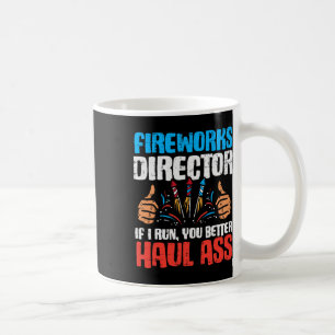 Mug Fireworks Directeur Si Je Cours Drôle 4 juillet Qu