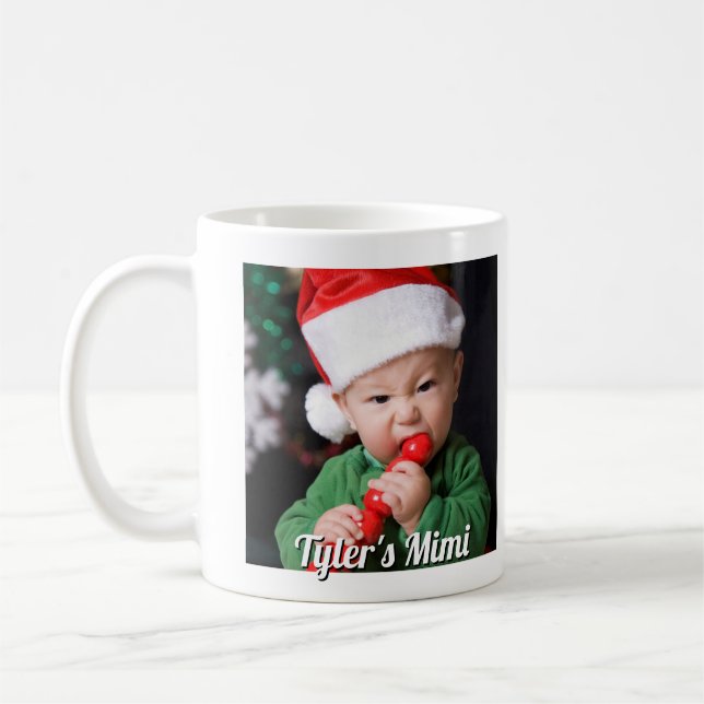 Mug First Christmas Photo Mimi (Gauche)