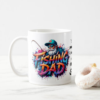 Mug Fishing Dad Fisherman Graffiti Quote