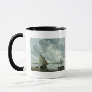 Mug Fishingboat dans un estuaire, 1655